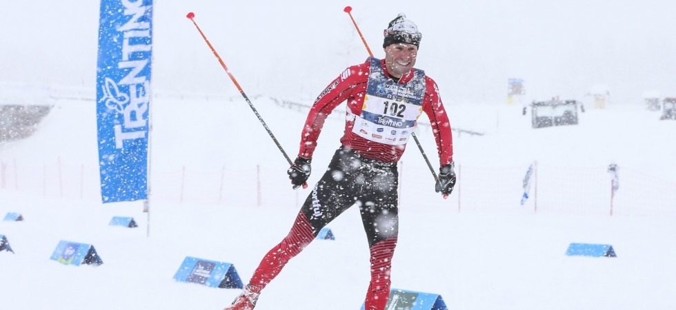 L'olimpionico Giorgio Di Centa, vincitore della prova skating alla Viote Monte Bondone Nordic Ski Marathon (foto Marco Trabalza - Daniele Mosna)